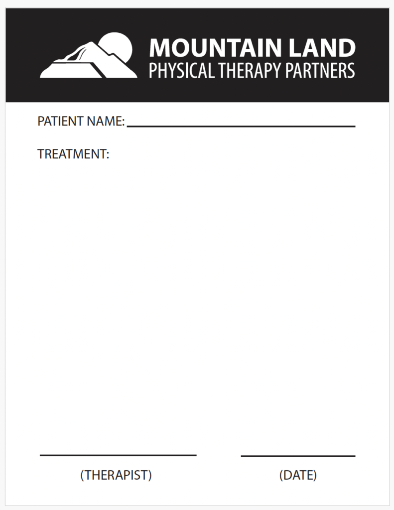 Plan of Care Pad