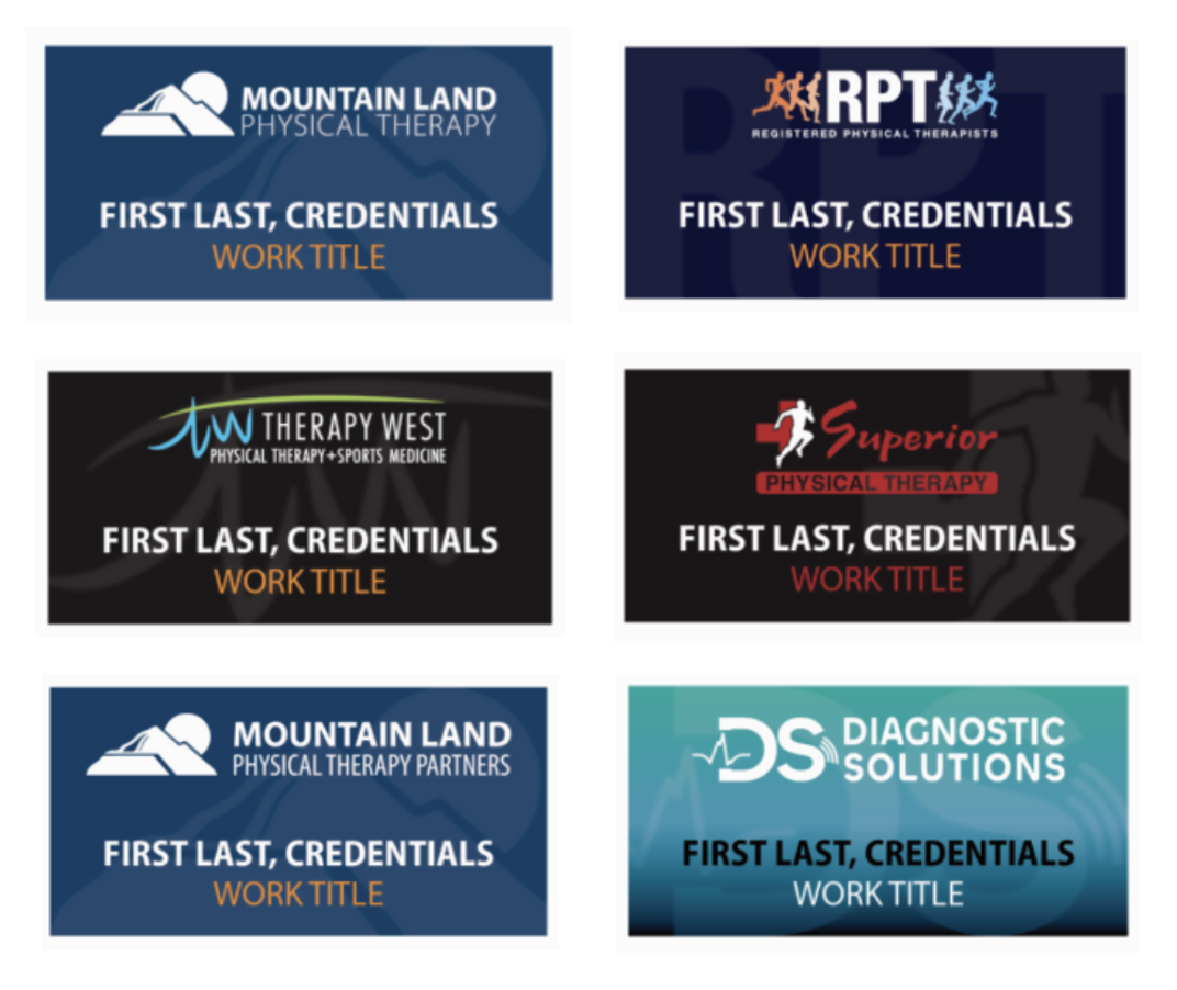 Name Tag Examples